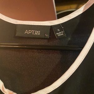 Casual black and white dress